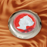 Victorian Woman Stamp Compact Travel Mirror