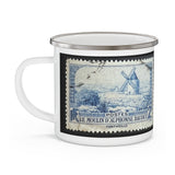 Windmill Stamp Enamel Mug