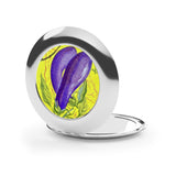 Eggplant Compact Travel Mirror