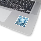 Benjamin Franklin Blue Stamp Sticker