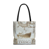 Ship at Sea Tote Bag