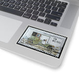 Vintage Car Stamp Sticker