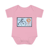 Bike Stamp Baby Onesie