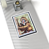 Baboon Africa Stamp Sticker