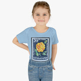 Yellow Rose Stamp Baby Onesie