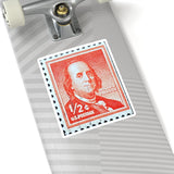 Ben Franklin Stamp Sticker