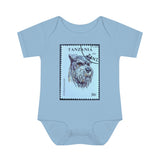 Schnauzer Dog Stamp Baby Onesie