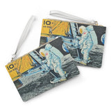 Man on the Moon Clutch Bag