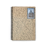French Hotel Stamp Spiral Notebook