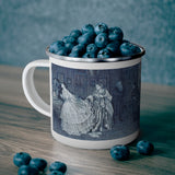 Victorian Stamp Enamel Mug