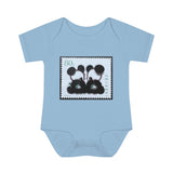 Panda Bear Asia Stamp Baby Onesie
