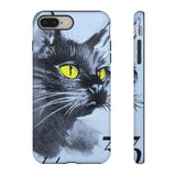 Black Cat Tough Phone Case