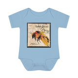 Bee Stamp Baby Onesie