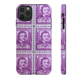 Edgar Allan Poe Stamps Tough Phone Case