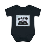 Panda Bear Asia Stamp Baby Onesie