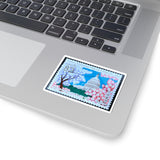 Cherry Blossoms Stamp Sticker