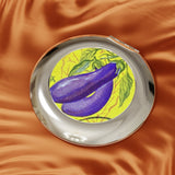Eggplant Compact Travel Mirror