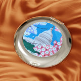 Cherry Blossom Compact Travel Mirror