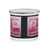 Volunteer Fire Fighter Stamp Enamel Mug