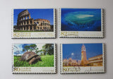 World Travel Recycled Postage Stamp Magnet Set #527A