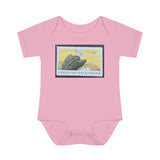 Bald Eagle Stamp Baby Onesie