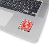 Red Two Cents Stamp Sticker