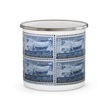 Swedish Pioneer 1948 Stamp Enamel Mug