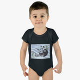 Panda Bear Stamp Baby Onesie