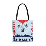Airmail Balloon Tote Bag