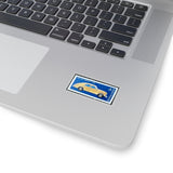 Yellow Car Stamp Sticker