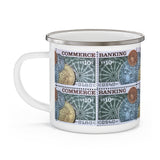 Banking & Money Stamp Enamel Mug