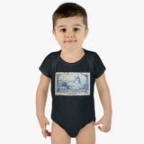Windmill Stamp Baby Onesie