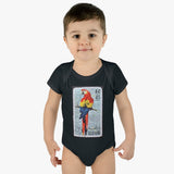 Parrot Bird Stamp Baby Onesie