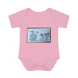 Fisherman Stamp Baby Onesie