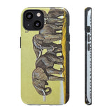 Elephant Herd Tough Phone Case
