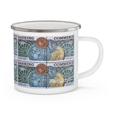 Banking & Money Stamp Enamel Mug