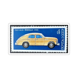 Yellow Car Stamp Sticker