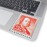 Ben Franklin Stamp Sticker
