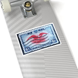 Air Mail USA Stamp Sticker
