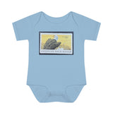 Bald Eagle Stamp Baby Onesie