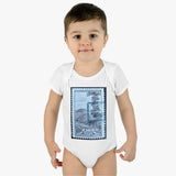Great Smokey Mountains Stamp Baby Onesie