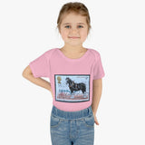 Shire Horse Stamp Baby Onesie