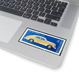 Yellow Car Stamp Sticker