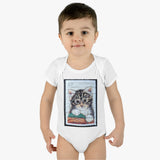 Kitten Stamp Baby Onesie
