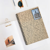 French Hotel Stamp Spiral Notebook