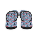 Air Mail Stamp Flip Flops