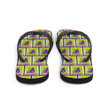 Eggplant Vegetable Flip Flops