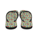 Cardinal Bird Flip Flops
