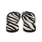 Zebra Print Flip Flops