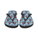 Blood Hound Dog Flip Flops